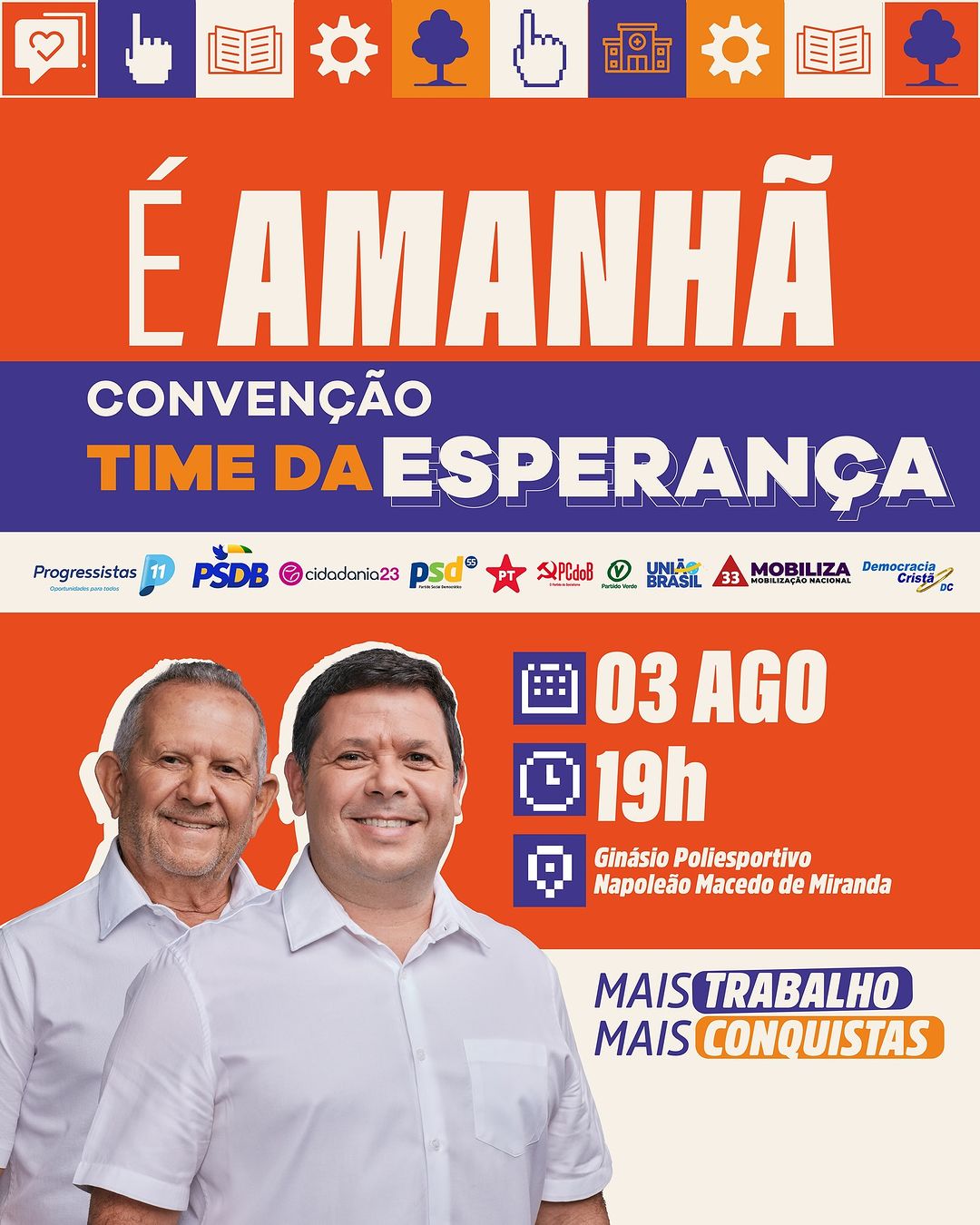 Convenção do time da esperança 🚀🧡