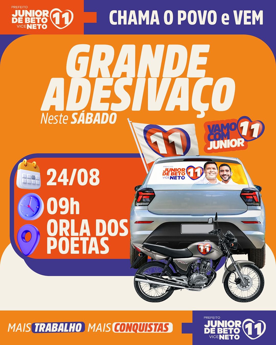 Bora pro Adesivaço 11 meu povo? 😎