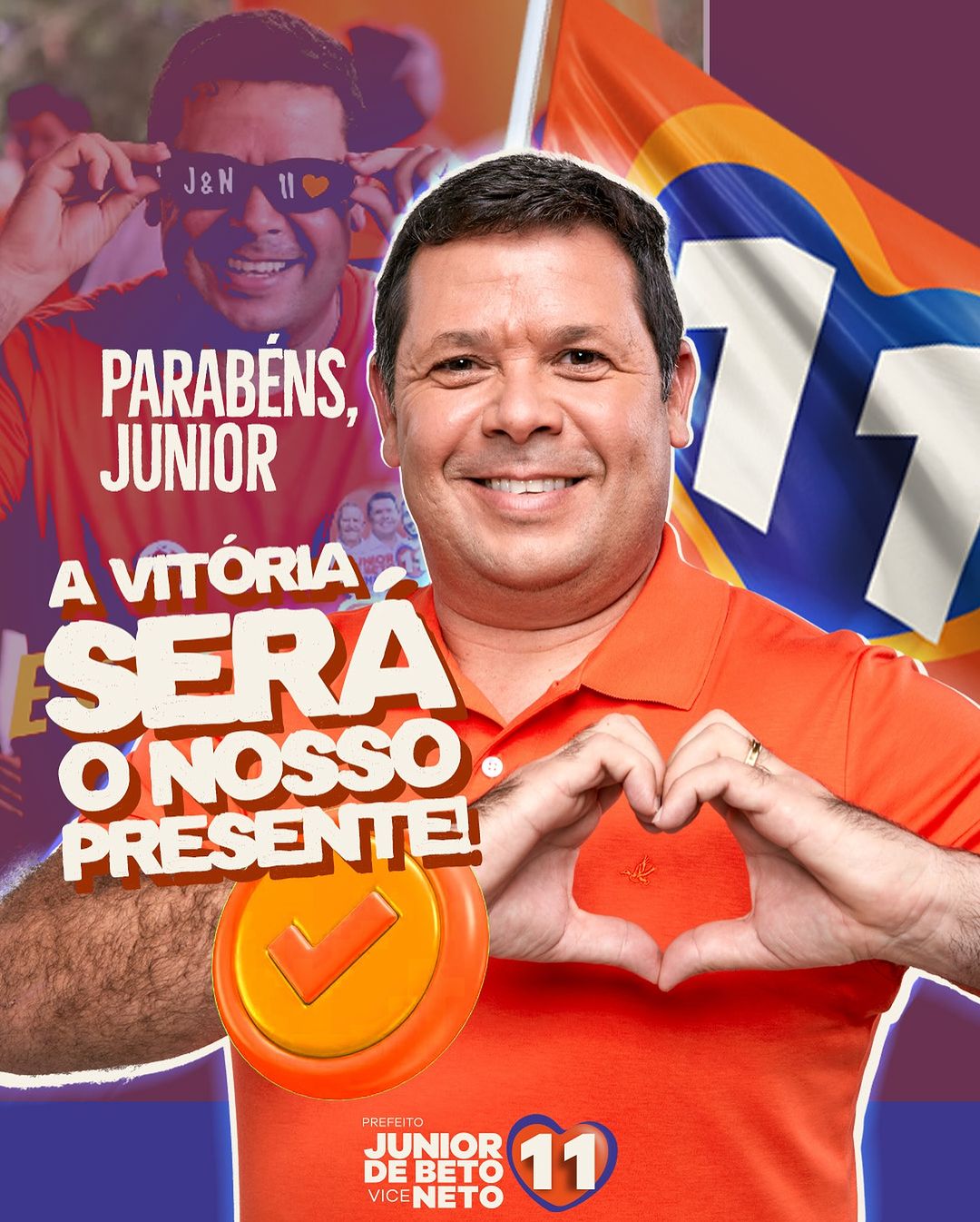 Hoje é dia de comemorar o aniversário do nosso líder, Junior de Beto! 🎉🎂🥳