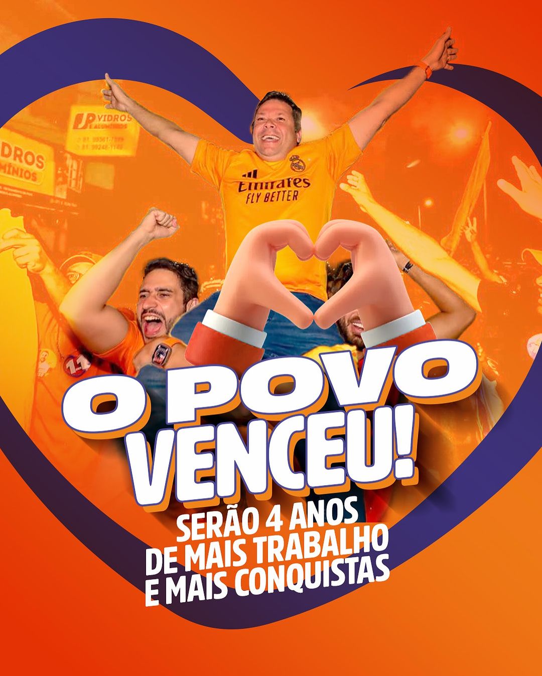 O povo venceu!