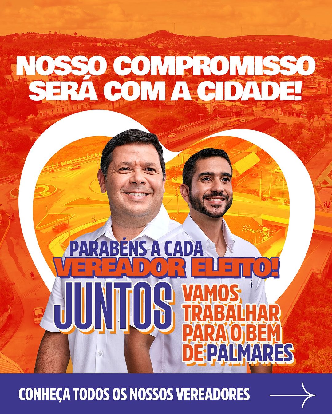 Nosso compromisso será com a cidade